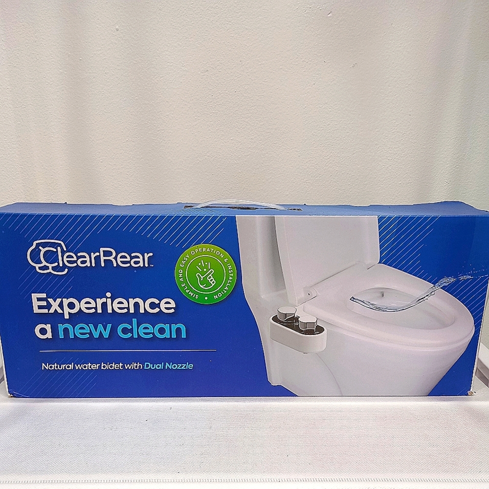 NWT Clear Rear Bidet unopened box